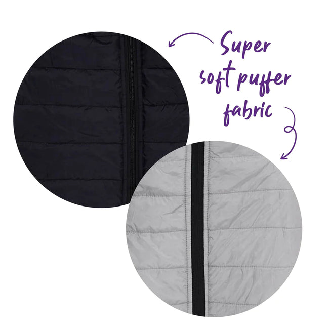 Kazoo Reversible Puffer - Black & Silver