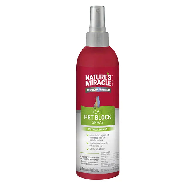 Natures Miracle Cat Pet Block Spray 236ml