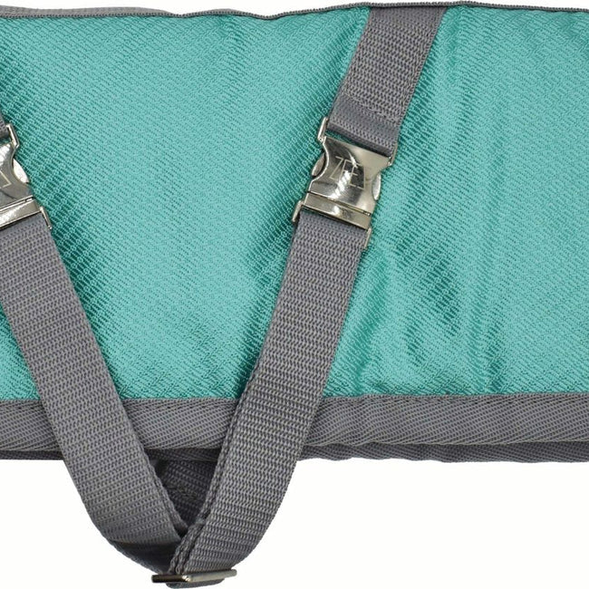 Zeez Supreme Dachshund Coat Mint Green & Grey