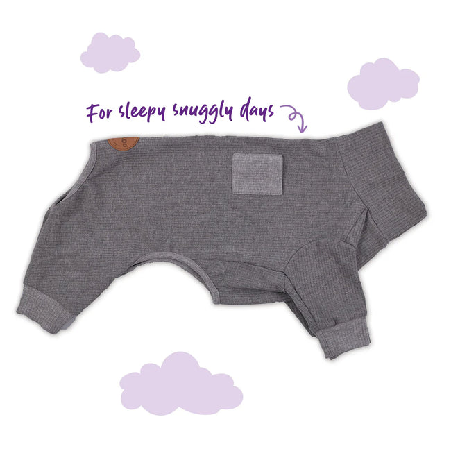 Kazoo Long John Dog Pyjamas - Grey