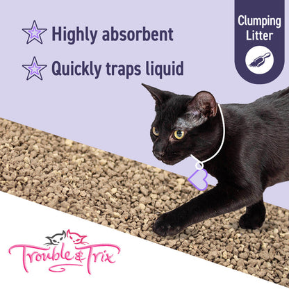 Trouble & Trix Clumping Odour Neutralising Lavender Cat Litter