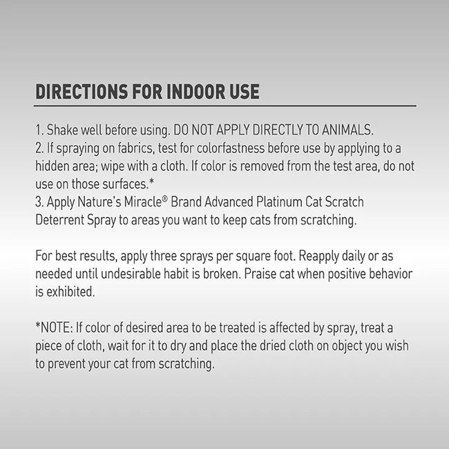 Natures Miracle Cat Scratch Deterrent Spray 236ml