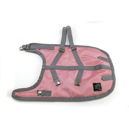 Zeez Supreme Dachshund Coat Flamingo Pink & Grey