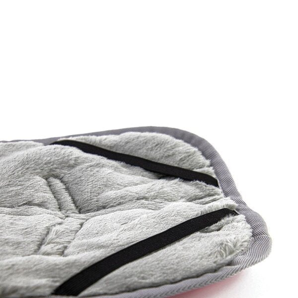 Zeez Supreme Dachshund Coat Flamingo Pink & Grey
