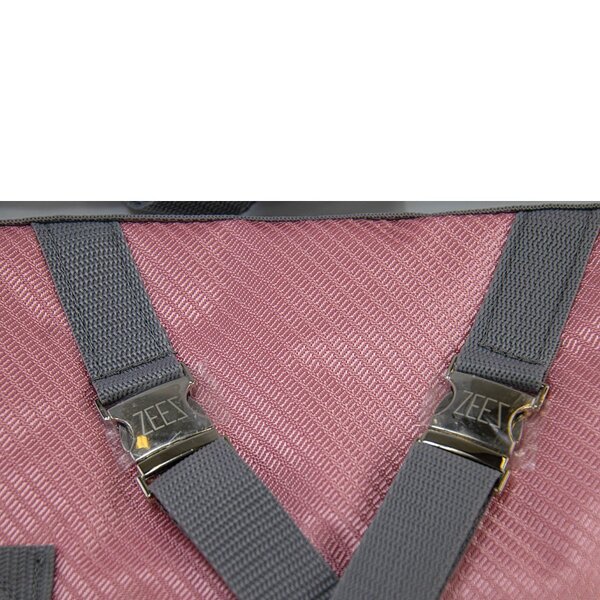 Zeez Supreme Dachshund Coat Flamingo Pink & Grey