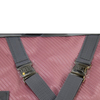 Zeez Supreme Dachshund Coat Flamingo Pink & Grey